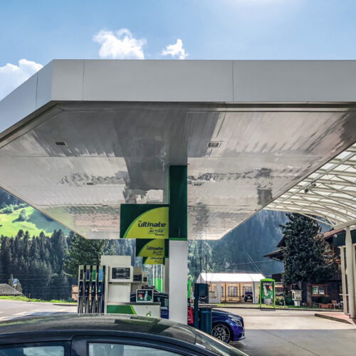Tankstellendach- und Fassaden-Verkleidung